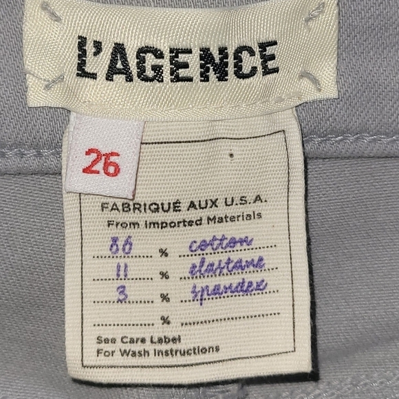 L'agence Margot High Rise Skinny Jeans 26 Gray - Picture 5 of 14